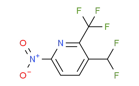 3-(Difluoromethyl)-6-nitro-2-(trifluoromethyl)pyridine