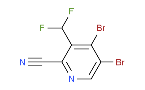 2-Cyano-4,5-dibromo-3-(difluoromethyl)pyridine