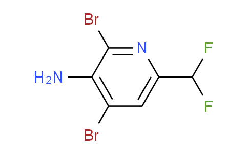 3-Amino-2,4-dibromo-6-(difluoromethyl)pyridine