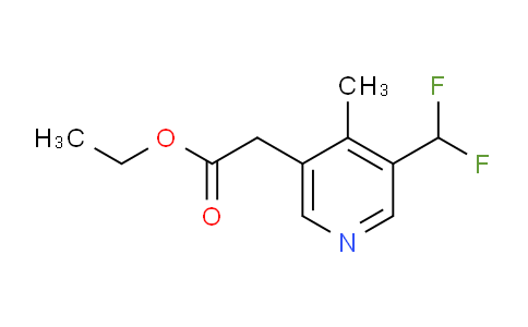Ethyl 3-(difluoromethyl)-4-methylpyridine-5-acetate
