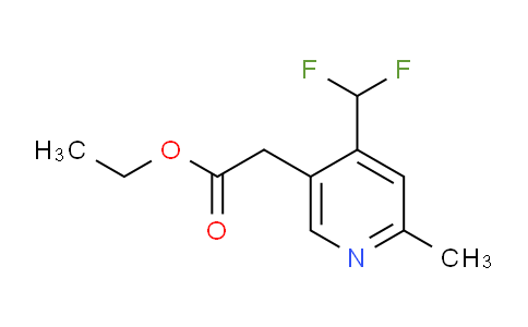 Ethyl 4-(difluoromethyl)-2-methylpyridine-5-acetate