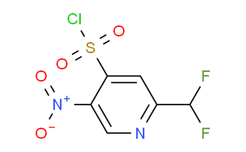 2-(Difluoromethyl)-5-nitropyridine-4-sulfonyl chloride