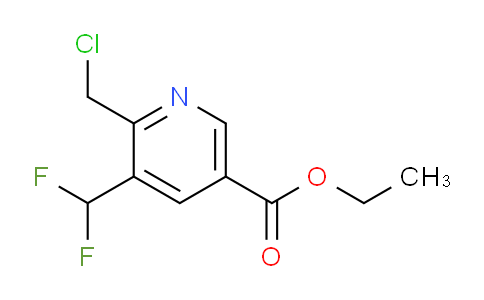 Ethyl 2-(chloromethyl)-3-(difluoromethyl)pyridine-5-carboxylate