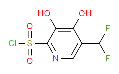 5-(Difluoromethyl)-3,4-dihydroxypyridine-2-sulfonyl chloride