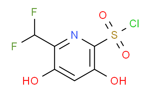 2-(Difluoromethyl)-3,5-dihydroxypyridine-6-sulfonyl chloride