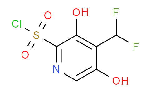 4-(Difluoromethyl)-3,5-dihydroxypyridine-2-sulfonyl chloride