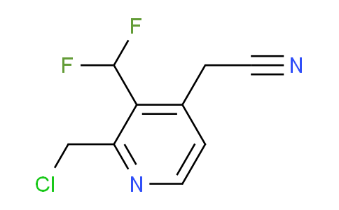 2-(Chloromethyl)-3-(difluoromethyl)pyridine-4-acetonitrile