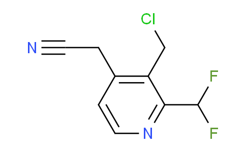 3-(Chloromethyl)-2-(difluoromethyl)pyridine-4-acetonitrile