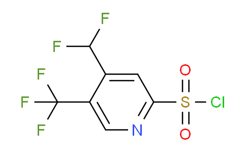 4-(Difluoromethyl)-5-(trifluoromethyl)pyridine-2-sulfonyl chloride