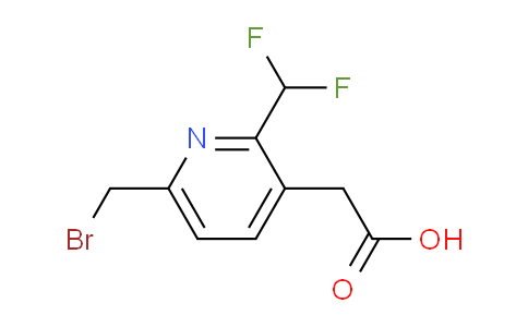 6-(Bromomethyl)-2-(difluoromethyl)pyridine-3-acetic acid