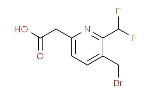 3-(Bromomethyl)-2-(difluoromethyl)pyridine-6-acetic acid