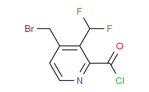 4-(Bromomethyl)-3-(difluoromethyl)pyridine-2-carbonyl chloride