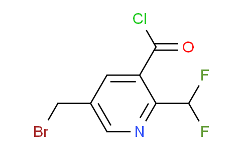 5-(Bromomethyl)-2-(difluoromethyl)pyridine-3-carbonyl chloride