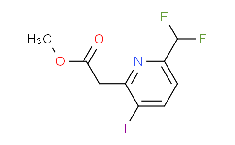 AM139863 | 1805310-28-4 | Methyl 6-(difluoromethyl)-3-iodopyridine-2-acetate