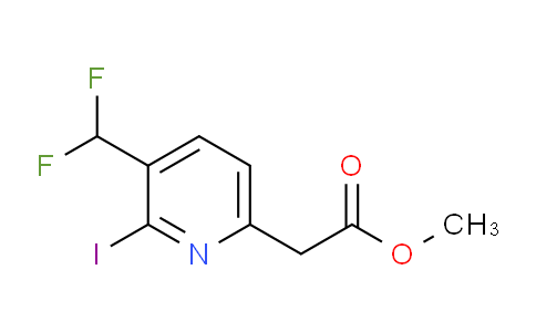 AM139870 | 1803689-72-6 | Methyl 3-(difluoromethyl)-2-iodopyridine-6-acetate