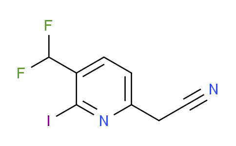 3-(Difluoromethyl)-2-iodopyridine-6-acetonitrile