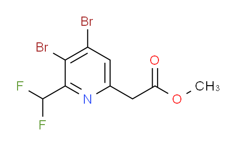 AM139944 | 1806827-74-6 | Methyl 3,4-dibromo-2-(difluoromethyl)pyridine-6-acetate