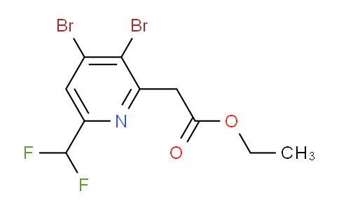 AM139961 | 1805969-85-0 | Ethyl 3,4-dibromo-6-(difluoromethyl)pyridine-2-acetate