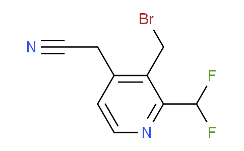 3-(Bromomethyl)-2-(difluoromethyl)pyridine-4-acetonitrile