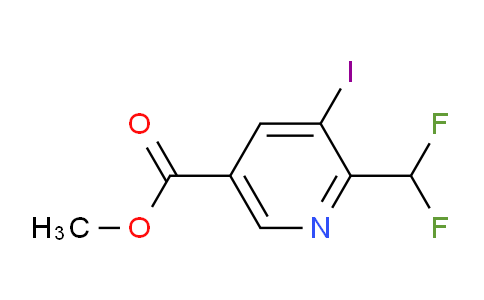 AM139997 | 1804688-07-0 | Methyl 2-(difluoromethyl)-3-iodopyridine-5-carboxylate