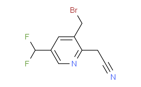 AM140001 | 1805281-17-7 | 3-(Bromomethyl)-5-(difluoromethyl)pyridine-2-acetonitrile