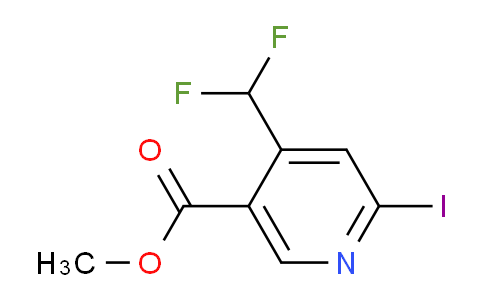 AM140007 | 1804688-08-1 | Methyl 4-(difluoromethyl)-2-iodopyridine-5-carboxylate