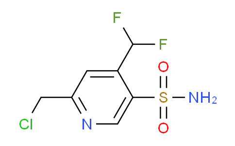 2-(Chloromethyl)-4-(difluoromethyl)pyridine-5-sulfonamide