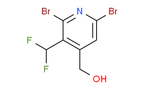 2,6-Dibromo-3-(difluoromethyl)pyridine-4-methanol