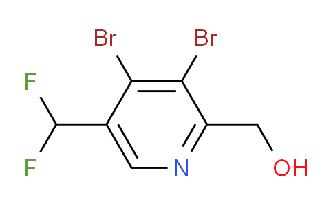 3,4-Dibromo-5-(difluoromethyl)pyridine-2-methanol