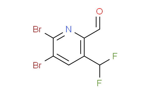 2,3-Dibromo-5-(difluoromethyl)pyridine-6-carboxaldehyde