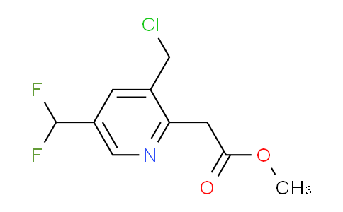 Methyl 3-(chloromethyl)-5-(difluoromethyl)pyridine-2-acetate