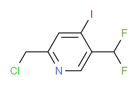 2-(Chloromethyl)-5-(difluoromethyl)-4-iodopyridine