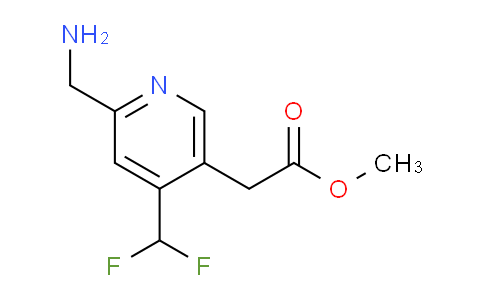 Methyl 2-(aminomethyl)-4-(difluoromethyl)pyridine-5-acetate