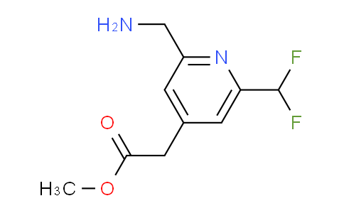 Methyl 2-(aminomethyl)-6-(difluoromethyl)pyridine-4-acetate