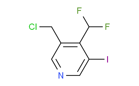 3-(Chloromethyl)-4-(difluoromethyl)-5-iodopyridine