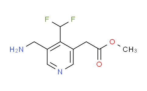 Methyl 3-(aminomethyl)-4-(difluoromethyl)pyridine-5-acetate