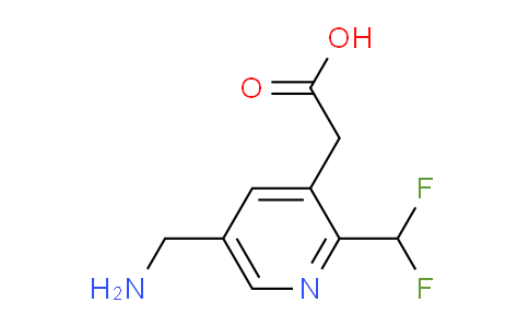 5-(Aminomethyl)-2-(difluoromethyl)pyridine-3-acetic acid