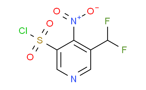 3-(Difluoromethyl)-4-nitropyridine-5-sulfonyl chloride