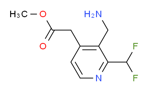 Methyl 3-(aminomethyl)-2-(difluoromethyl)pyridine-4-acetate