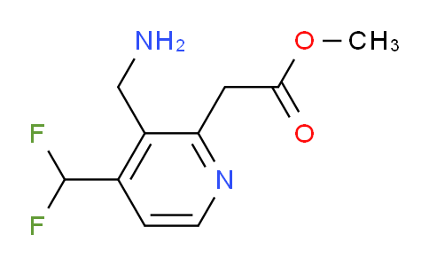 Methyl 3-(aminomethyl)-4-(difluoromethyl)pyridine-2-acetate