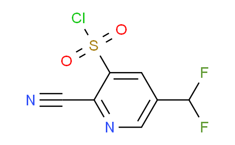 2-Cyano-5-(difluoromethyl)pyridine-3-sulfonyl chloride