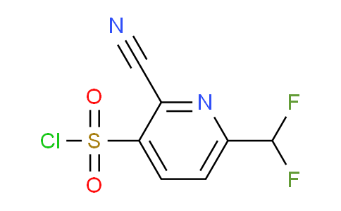 2-Cyano-6-(difluoromethyl)pyridine-3-sulfonyl chloride