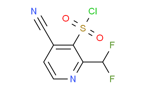 4-Cyano-2-(difluoromethyl)pyridine-3-sulfonyl chloride
