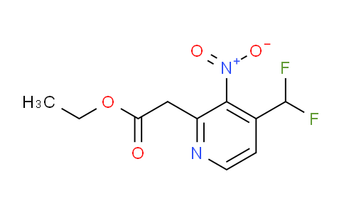 Ethyl 4-(difluoromethyl)-3-nitropyridine-2-acetate
