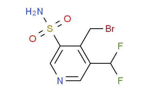 4-(Bromomethyl)-3-(difluoromethyl)pyridine-5-sulfonamide