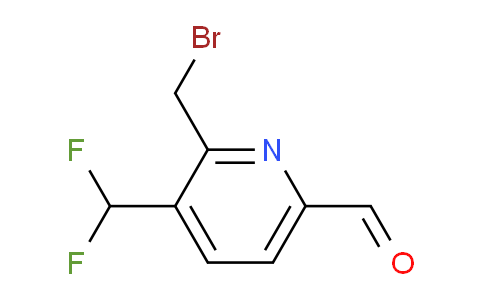 2-(Bromomethyl)-3-(difluoromethyl)pyridine-6-carboxaldehyde