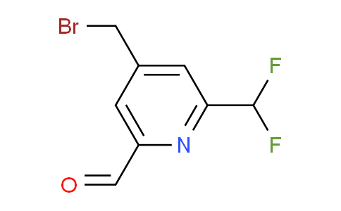 4-(Bromomethyl)-2-(difluoromethyl)pyridine-6-carboxaldehyde
