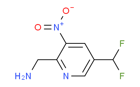 2-(Aminomethyl)-5-(difluoromethyl)-3-nitropyridine