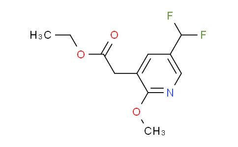 Ethyl 5-(difluoromethyl)-2-methoxypyridine-3-acetate