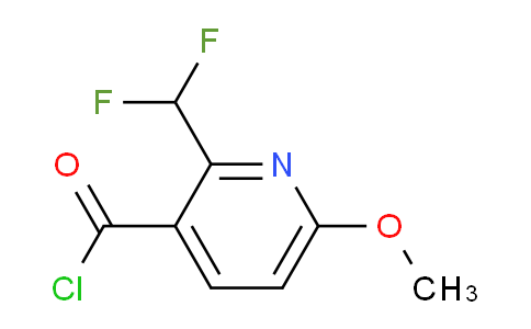 2-(Difluoromethyl)-6-methoxypyridine-3-carbonyl chloride